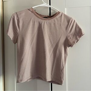 Striped Tan Women's Top